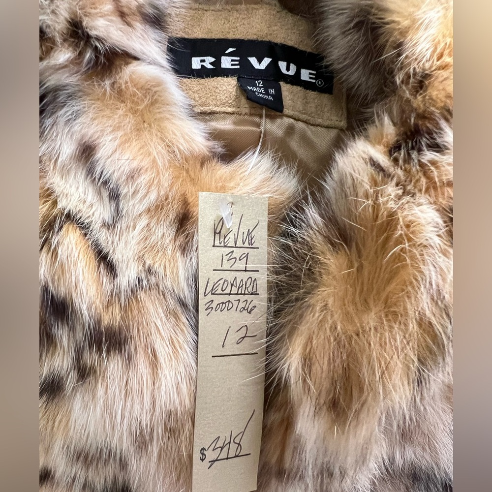 NWT Revue 100% Rabbit Fur Vest - Picture 7 of 8